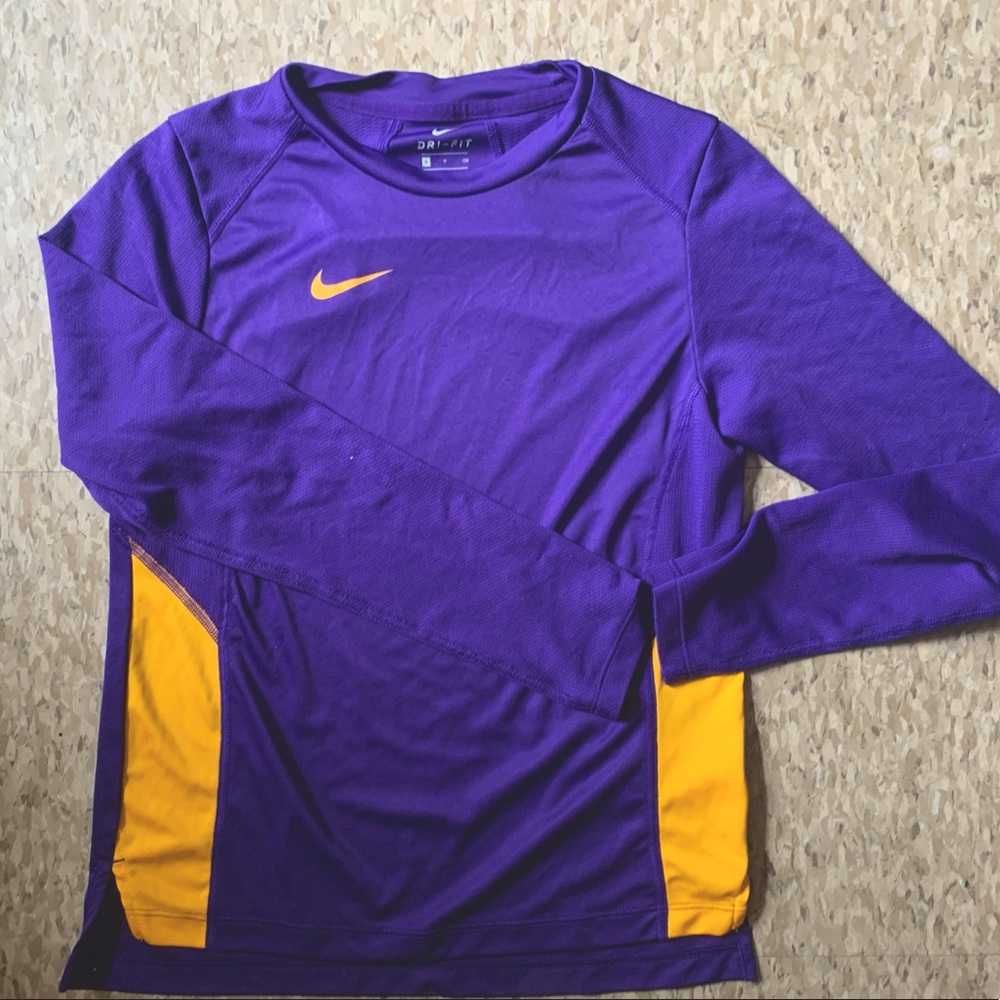 (SMALL) Long Sleeve Dri-fit Lakers Shirt